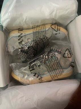 Lanvin curb sneaker pale blue